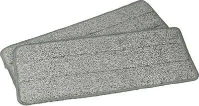 Produktbild von vhbw 2x Wischbezug kompatibel mit Clean Maxx 09996 Wischmopp - Ersatzkopf, Polyester Grau Weiß