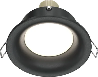 Produktbild von Maytoni Slim Einbauleuchte DL027-2-01B 1xGU10, Schwarz, aus Aluminum, exkl. Leuchtmittel