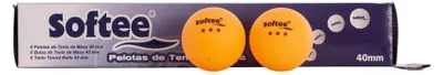 Produktbild von Box 6 Stück Tischtennisbälle 40 mm Softee Naranja