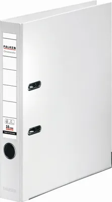 Produktbild von Ordner Chromocolor A4 PP 50mm weiß Packung mit 10 Stück