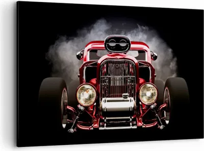 Produktbild von Bild auf Leinwand - Leinwandbild - Auto klassisch retro sport - 120x80cm - Wand Bild - Wanddeko - Leinwanddruck - Bilder - Kunstdruck - Wanddekoration - Leinwand bilder - Wandkunst - AA120x80-2422