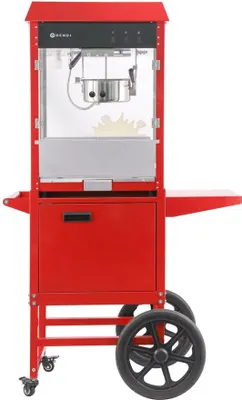 Immagine prodotto di Macchina per popcorn con telaio, HENDI, rossa, 220-240V/1155W, 940x510x(H)1553mm