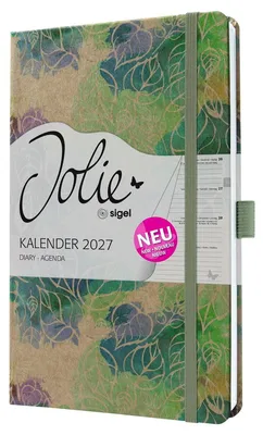 Produktbild von Wochenkalender Jolie 2027 Hardcover ca. A5 Dancing Leaves 174 Seiten