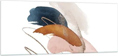 Produktbild von Bilder auf glas - Einteilig - Die Farben Abstraktion Stück - 100x40cm - Glasbilder - Wandbilder - Bilder - Wanddekoration aus Glas - Glas Bilder - Wandbild auf Glas - GAB100x40-5100