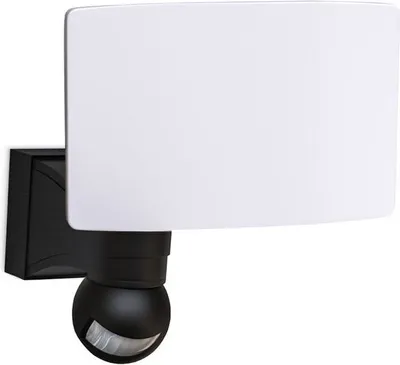Produktbild von LED Außenstrahler mit Bewegungsmelder IP44 - 1-flammig - Wandlampe 21x17x18cm schwenkbar 20W 2000lm 4000K neutralweiß Fassade Garten | schwarz
