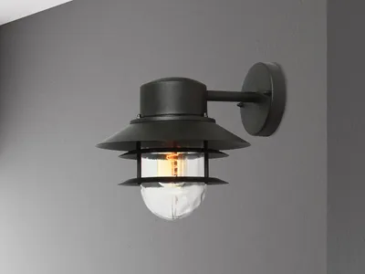 Image de Applique d'extérieur noire E27 60 W Copenhagen Elstead