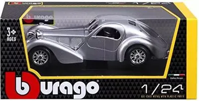 Zdjęcie produktu dla Bburago 18-22092 - Model samochodu - Bugatti Atlantic (srebrny, skala 1:24)