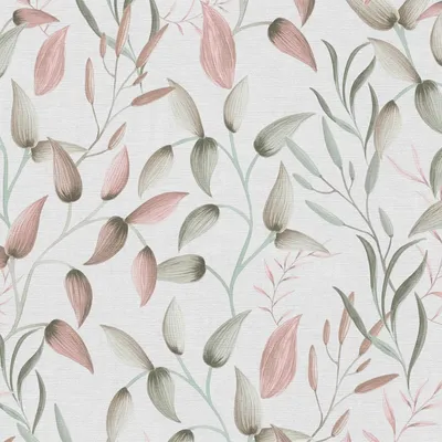 Produktbild von Profhome 397451-GU Landhaus Tapete Floral matt grün rosa creme-weiß 5,33 m2