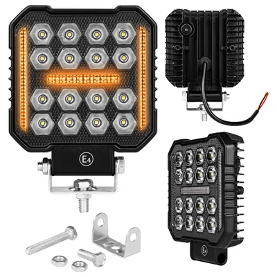 Zdjęcie produktu dla Lampa LED Robocza 10-60V 50W 16LED ostrzegawcza
