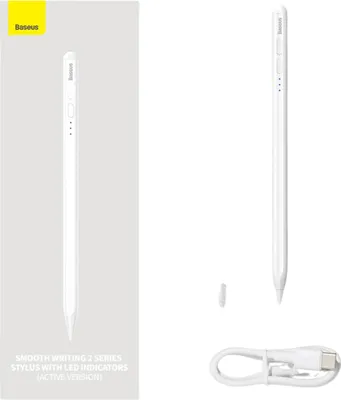 Image de Stylet / Stylet Baseus Smooth Writing 2 avec indicateur de batterie (blanc)