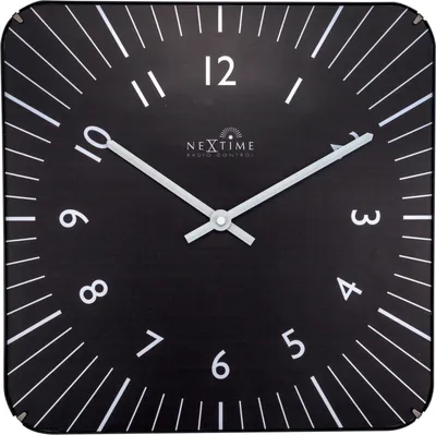 Produktbild von NeXtime Alex RC - Wanduhr de (Metall und Kunststoff, 0 cm), Farbe Schwarz