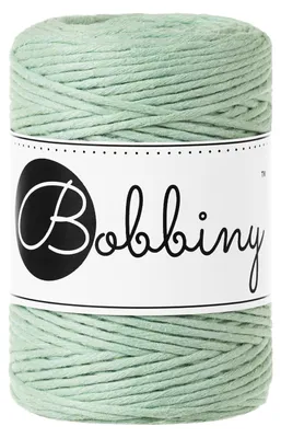 Macramé-Kordel 1,5 mm, 100 m, Aloe, 100 % recycelte Baumwolle