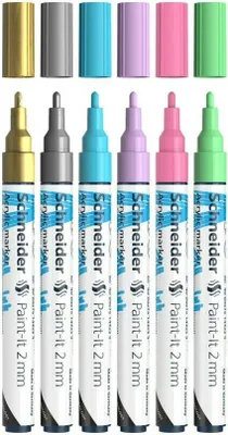 Produktbild von Schneider Schreibgeräte 6 Schneider Paint-It 310 V2 Acrylstifte farbsortiert 2.0 mm