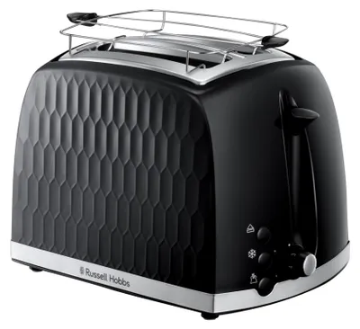 Produktbild von Russell Hobbs Toaster Doppelschlitz Wabenoptik 850W 26061-56 schwarz