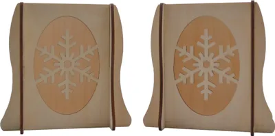 Produktbild von Lichterbogenerhöhung 2er Set - Schneeflocke, Original Erzgebirge