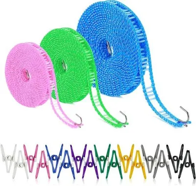 Immagine prodotto di Stendibiancheria estensibile da 3/5/10 m con 16 mollette