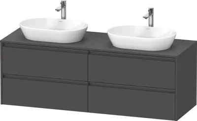 Produktbild von Duravit Ketho.2 Wastafelonderkast 160x55x56,8 cm Mat Grafiet