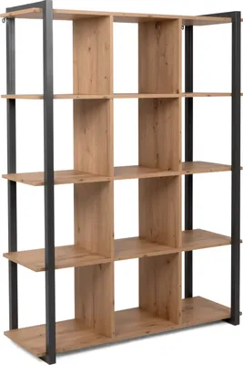 Image de CALICOSY - Bibliothèque Industrielle 12 cases H145 cm - DENVER