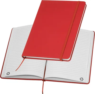 Produktbild von Notizbuch / DIN A5 / Umschlag aus Polyurethan/ 160 linierte Seiten / Farbe: rot