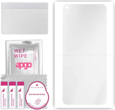 Produktbild von apgo Hydrogel Schutzfolie, Klar, kompatibel mit Oppo A72N 5G, flexibele Displayschutzfolie, Folie mit Positionierhilfe, kratzfest, einfache Montage