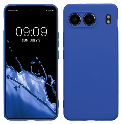 Produktbild von kwmobile Handyhülle für OnePlus Nord 4 5G Hülle - weiches Handy Silikon Case - Schutzhülle Cover - Baltik Blau