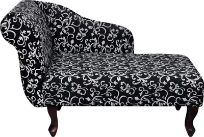 Produktbild von vidaXL Chaiselongue Schwarz und Weiß Stoff