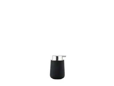 Produktbild von ZONE Seifenpumpe NOVA Schwarz - Silberfarben Keramik mit Soft-Touch | ZO-351029