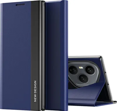 Obrázek produktu pro Pouzdro pro Honor 400 Pro MagnetickéPolyuretanKožené Pouzdro s Funkcí Stojánku Tmavě modrá