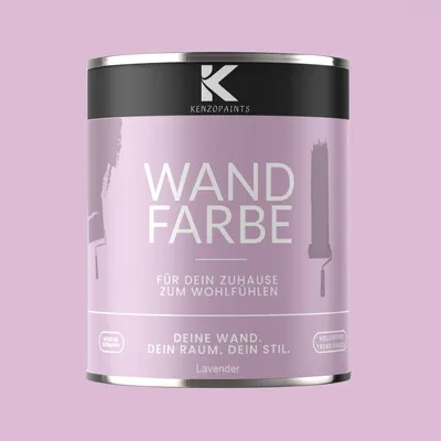 Produktbild von Kenzopaints 1Liter Wandfarbe Designfarbe Innenfarbe - Lavender