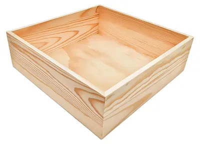 Zdjęcie produktu dla Solidchoice - Niestylizowane drewniane pudełka do przechowywania, 25x25 cm