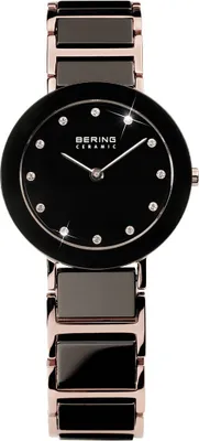 Produktbild von Bering 11422-746 Ceramic 11422-746 Schwarz Roségold Damen Armbanduhr
