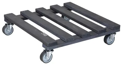 Obrázek produktu pro Podstavec pod květináč Wagner pojízdný bambusový Ø 29 cm hnědý nosnost 100 kg
