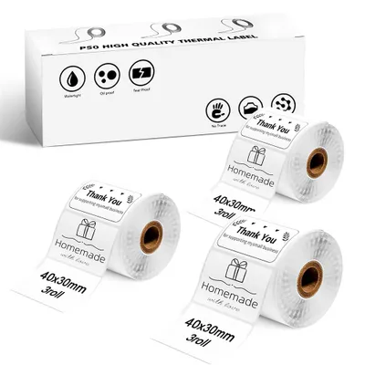Produktbild von Etikettenpapier für P50 Etikettendrucker, 30x40cm-Rechteck