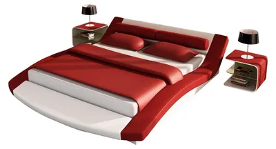 Immagine prodotto di Letto di design in pelle struttura hotel camera da letto letti matrimoniali matrimonio moderno
