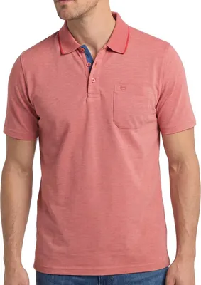 Produktbild von REDMOND Casual Herren Polo-Shirt Kurzarm Regular-Fit Jersey Rosa 4XL
