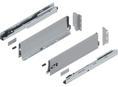 Produktbild von Blum Tandembox antaro K Schubladenschienen-Set | 1 Paar, 65kg 450mm | Vollauszug Blumotion, grau
