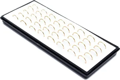 Produktbild von 40 Stück Uni C-Form Edelstahl offener Nasenring Piercing Schmuck Geschenk-Golden