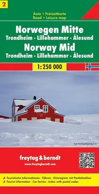 Produktbild von FuB Norwegen 02 Mitte 1 : 250 000. Auto- und Freizeitkarte