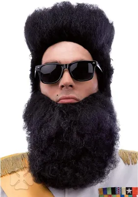 Image de Longue barbe de dictateur noire - taille unique