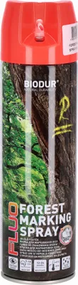 Produktbild von Biodur | Sprühlack - Rot - 500ml, Sprühfarbe, Fluoreszierend - Forstmarkierungsspray, Bergwerken, Topographie, für Holz