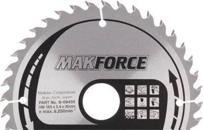 Produktbild von Makita Kreissägeblatt, MAKFORCE 165 x 30 mm - 40 Zähne