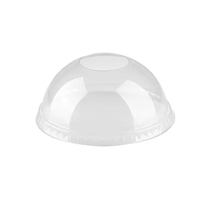 Immagine prodotto di 50 coperchi a cupola "Hurricane", PET rotondo Ø 7,8 cm - 3,8 cm cristallino senza perforazione