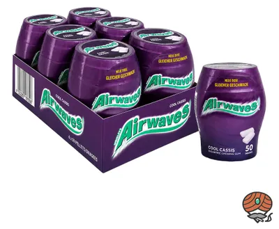 Produktbild von Wrigley`s Airwaves Cool Cassis Kaugummi, 6x 70g