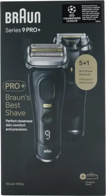Produktbild von Braun Series 9 Pro+ 9510s Wet & Dry, Folienschaber, Schwarz, Akku, Lithium-Ion (Li-Ion), 60 min, Box