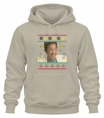 Obrázek produktu pro Santa - Ugly Christmas Sweater Christmas Uni mikina s kapucí, Nature, M
