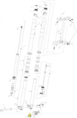 Image de Kit Manitou IVA pour Dorado Expert, diamètre 37 mm : amélioration optimisée des performances du système de suspension.