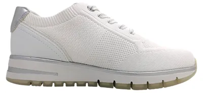 Imagen del producto de Zapatos deportivos para mujer de la marca Marco Tozzi, tipo cordones, color blanco, para uso casual