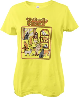 Produktbild von My Family Portrait Girly Tee - Medium  - Yellow