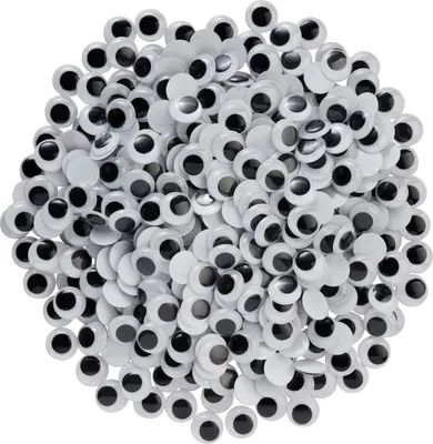 Produktbild von VBS XXL Wackelaugen zum Aufkleben "Rund", 20 mm, 400 Stück