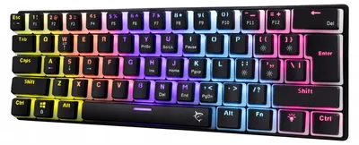 Imagen del producto de Teclado mecánico para juegos White Shark Ashiko 2, retroiluminación RGB, interruptores rojos